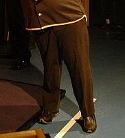 Phil Taylors Fußstellung