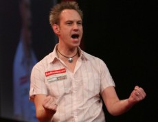 Welge bei der PDC Dart WM 2011