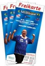 Freikarten fuer die european darts championship in frankfurt 2008 10 31