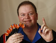 Raymond van barneveld wirft ersten tv 9 darter bei der pdc wm 2009 01 02