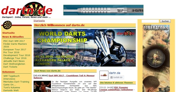 Dartn de startet mit komplettem re design zur dart wm neu durch 2016 12