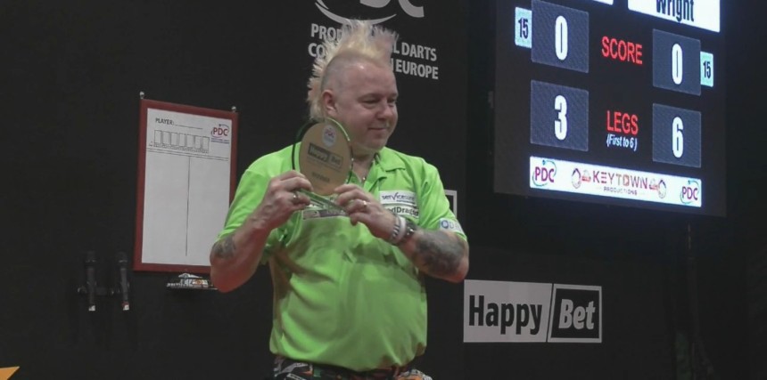 Die titeljagd geht weiter peter wright gewinnt auch die german darts championship 2017 03 26