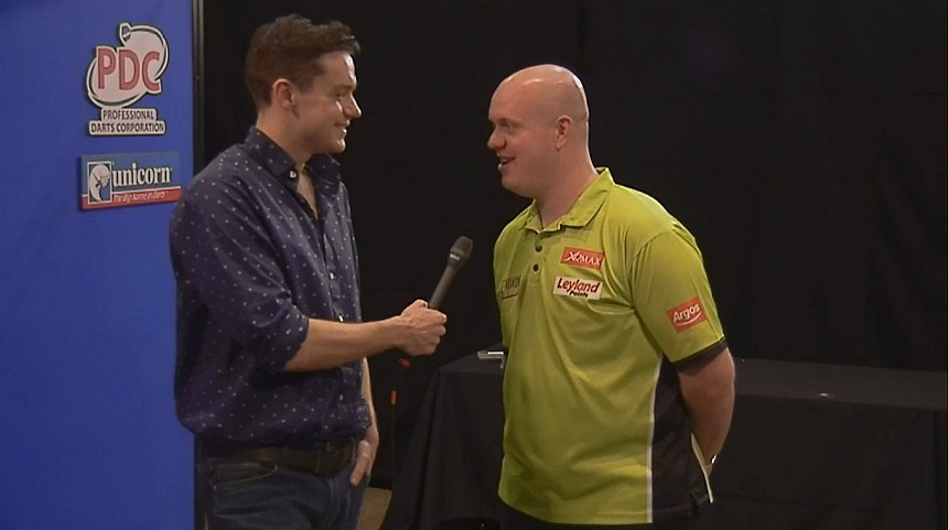 Pdc players championship 2017 turnier nr 6 van gerwen mit erstem streich suljovic im halbfinale 2017 04