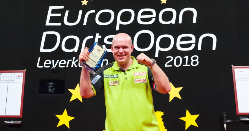 Michael van gerwen gewinnt die european darts open 2018 2018 03