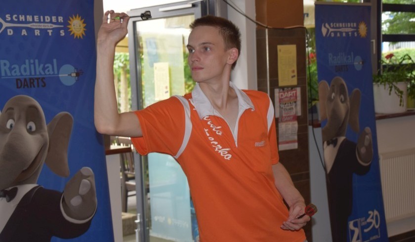 Winmau world masters pietreczko neben unterbuchner in der runde der letzten 32 2018 10