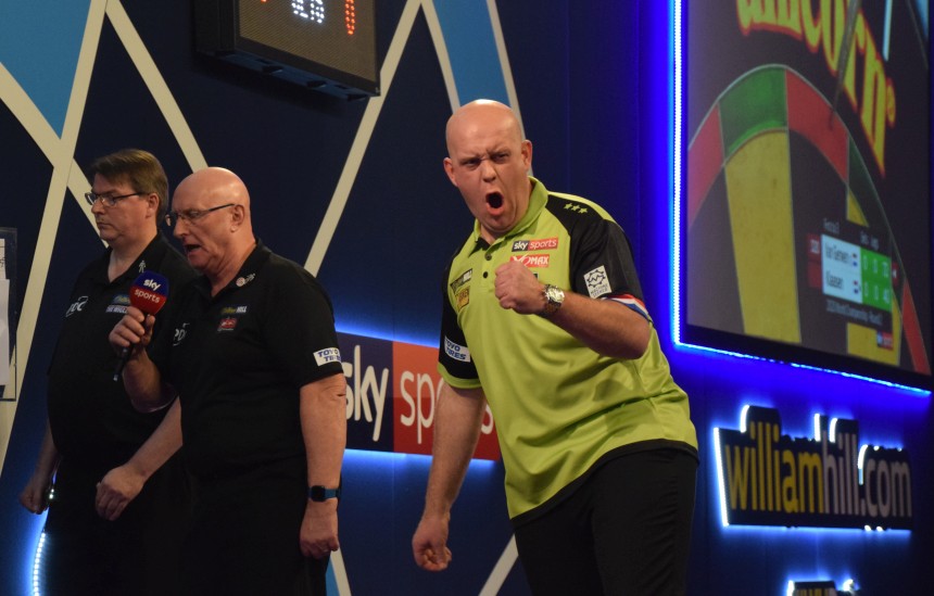 Dart wm 2020 van gerwen trotz schleppendem beginn weiter 2019 12