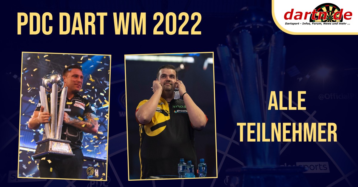 Dart wm 2022 teilnehmerfeld 2021 12 13