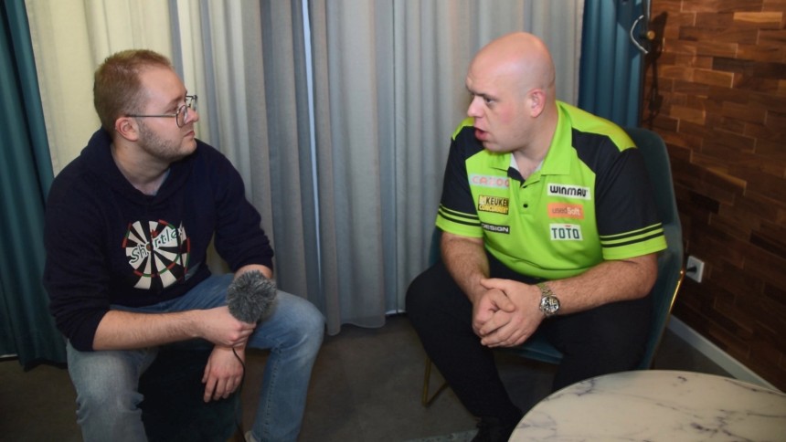 Vorschauinterviews michael van gerwen dimitri van den bergh premier league berlin 2023 03 29