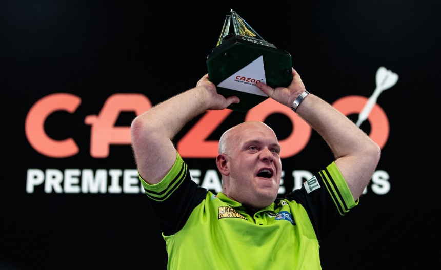 Michael van gerwen gewinnt zum 7 mal die premier league 2023 05 25