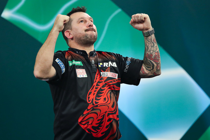 Dart wm 2024 siege fuer clayton heta van barneveld trifft auf littler 2023 12 29