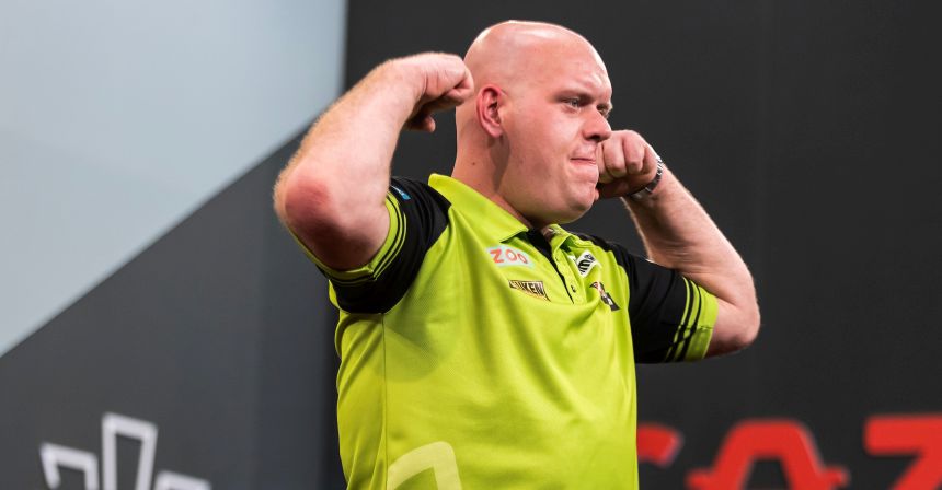 Masters van gerwen erledigt titelverteidiger humphries verliert zum auftakt 2024 02