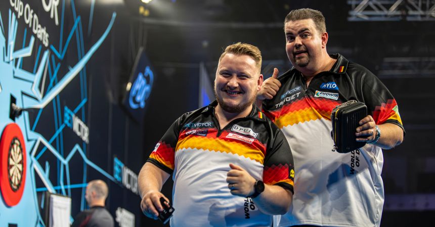 World cup of darts deutschland und oesterreich souveraen taipeh schockt irland 2024 06