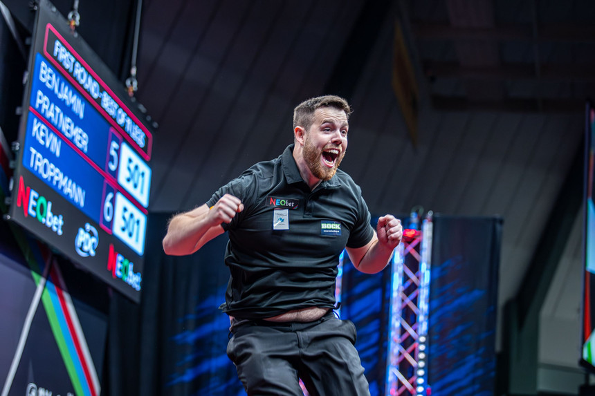 European darts open troppmann mit mega finish wade clemens zittern ums matchplay 2024 06