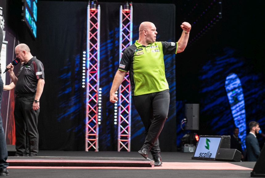 Hungarian darts trophy schindler verliert trotz 9 darter deutsches trio raus 2024 09