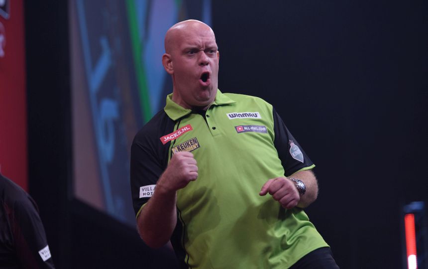 World series finals van gerwen schlaegt angstgegner auch littler weiter im geschaeft 2024 09
