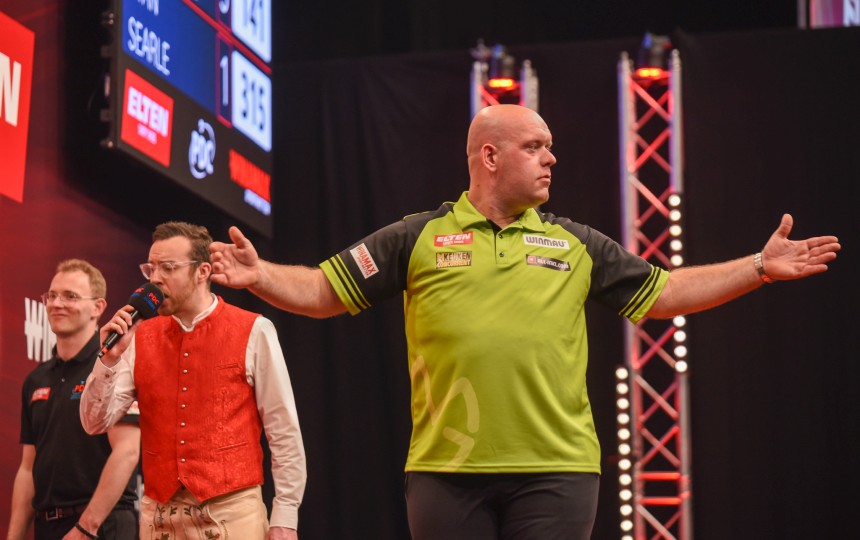 German darts grand prix van veen stoppt schindler mvg mit 9 darter 2025 04