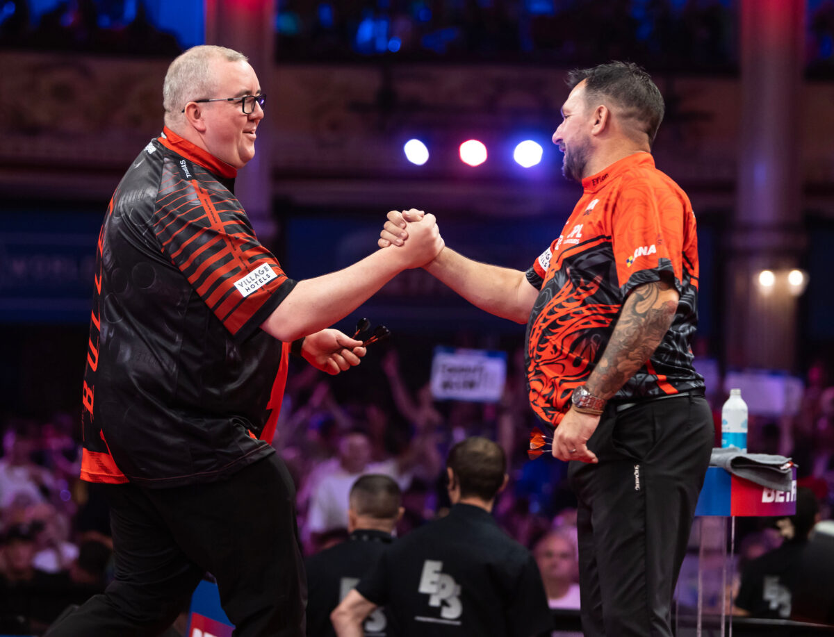 Stephen Bunting und Jonny Clayton