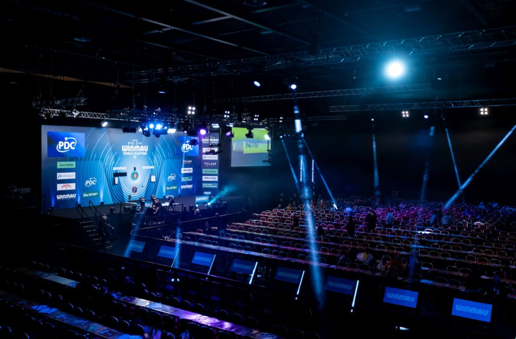 Leere Halle - So könnte das Saudi Arabia Darts Masters 2026 aussehen