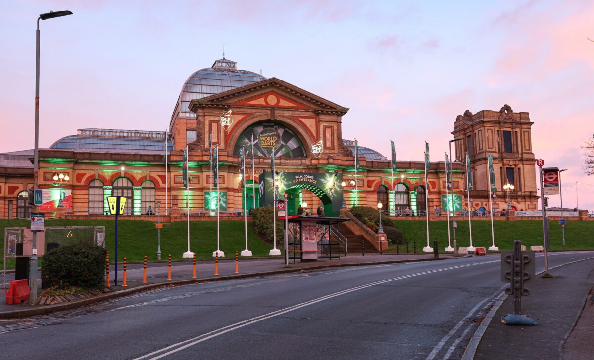 Der Ally Pally macht sich so langsam bereit für die PDC-WM 2026