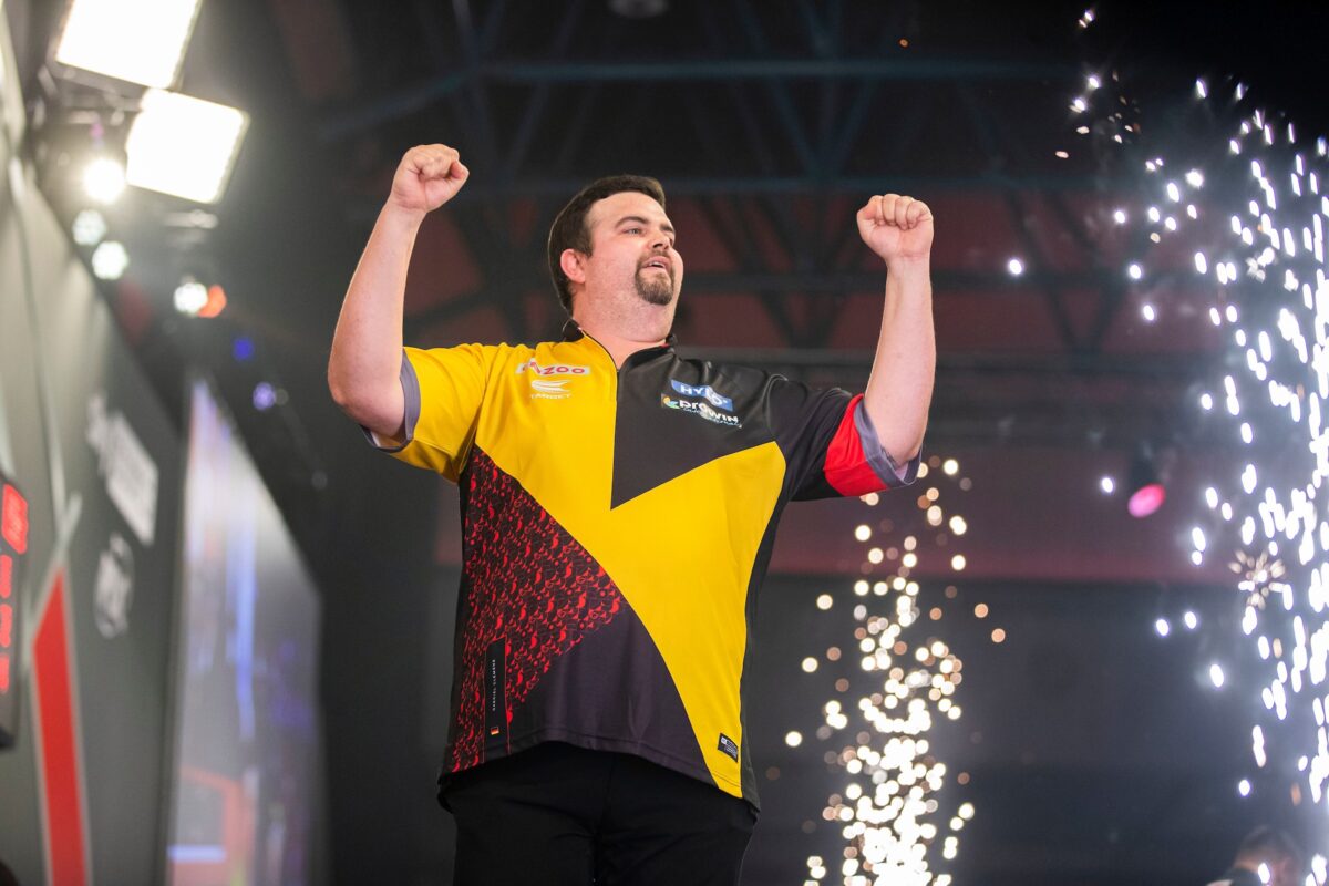 Gabriel Clemens spielte sich 2023 ins Halbfinale der PDC-WM