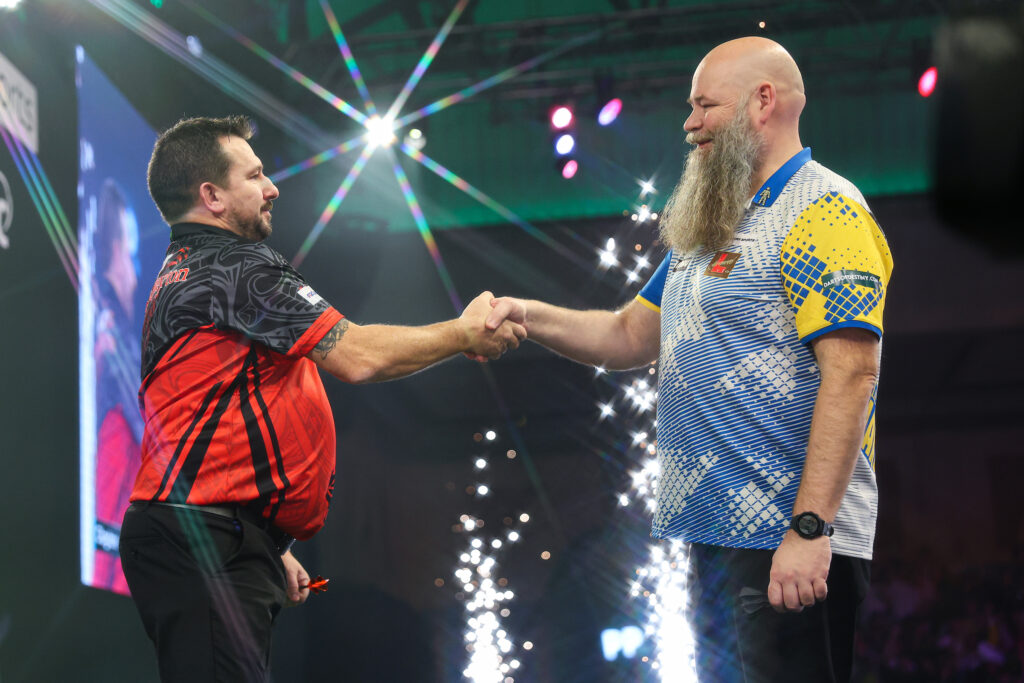 Jonny Clayton setzt sich gegen Andreas Harrysson durch