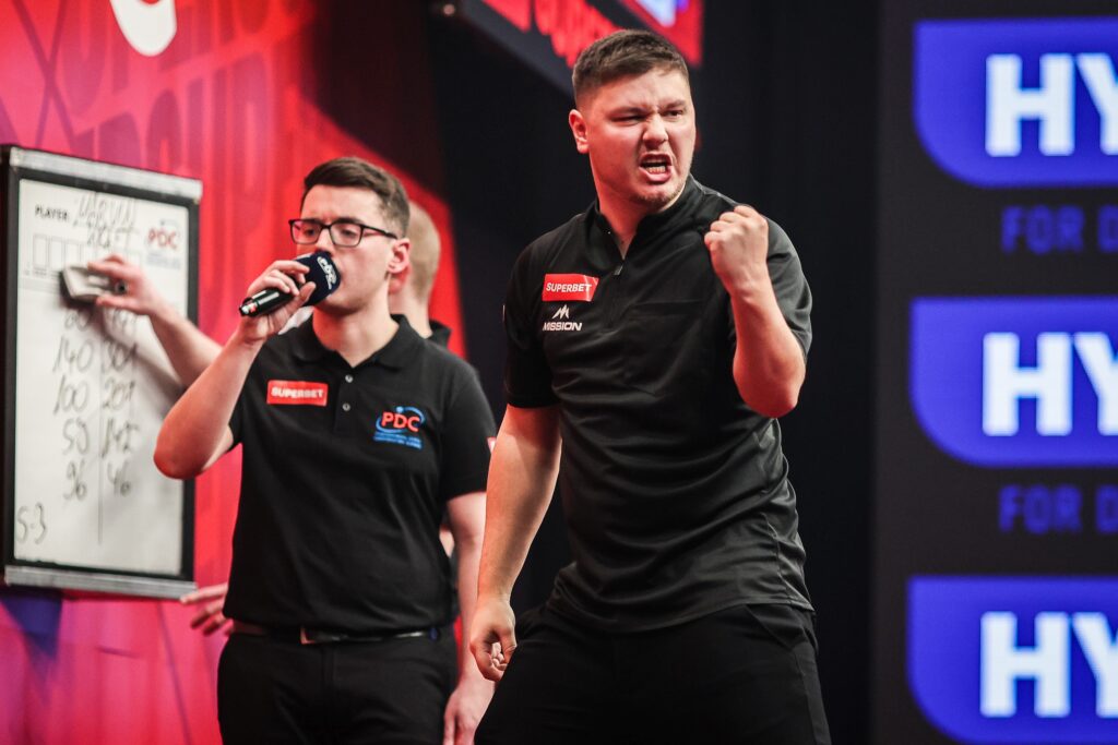 Marvin Kraft gab bei den Poland Darts Open 2026 sein Debüt auf der European Tour
