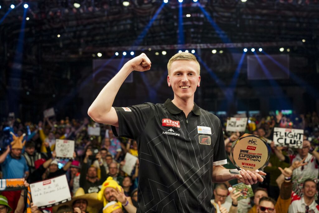Wessel Nijman gewinnt mit der European Darts Trophy sein erstes European Tour Event