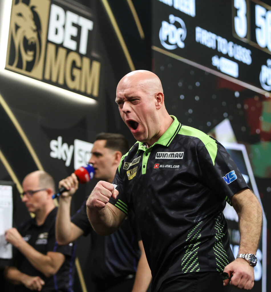 Wichtiger Sieg von Michael van Gerwen &uuml;ber Landsmann Gian van Veen