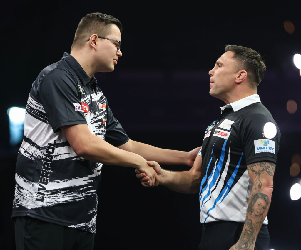 Gerwyn Price konnte gegen Gian van Veen nicht an den Sieg von Sindelfingen ankn&uuml;pfen