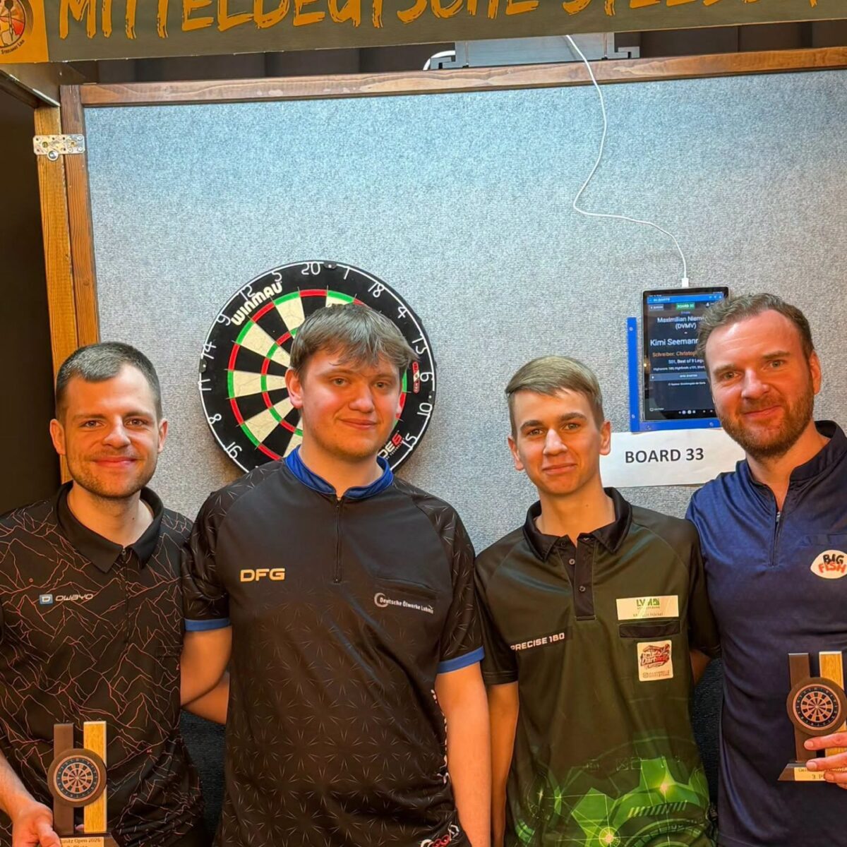 Die Sieger des DDV-Turniers vom Sonntag