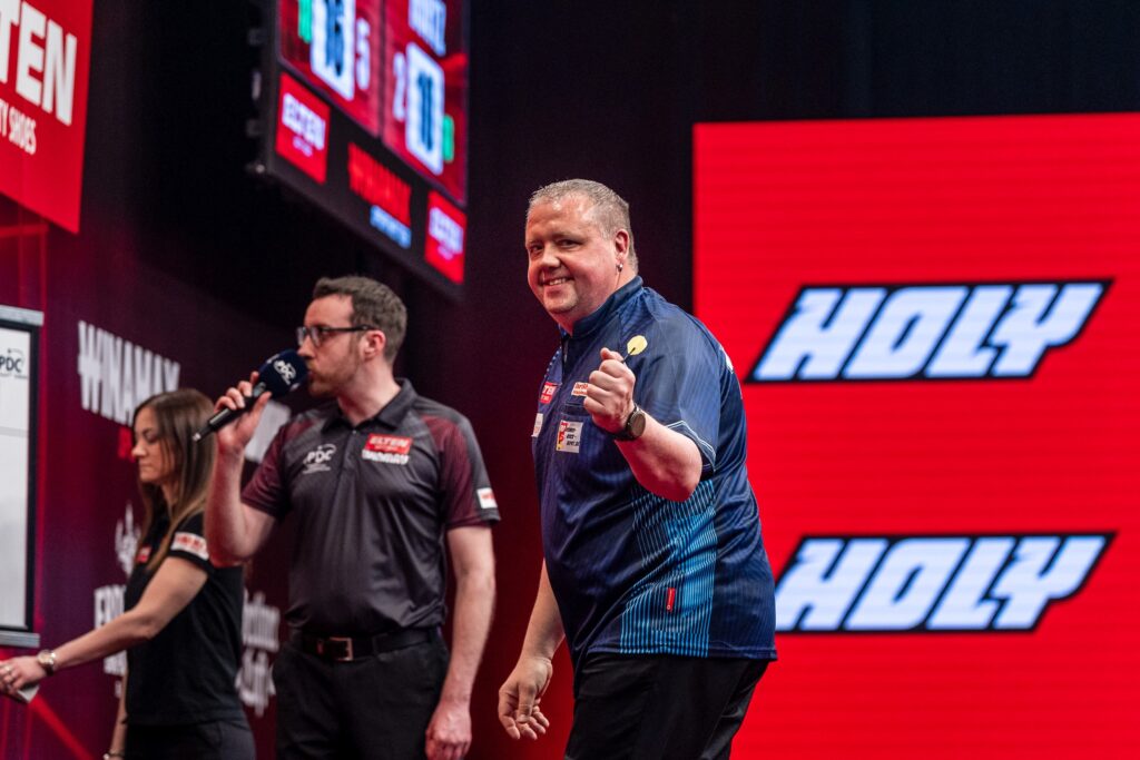 Michael Hurtz beim European Darts Grand Prix 2026 in Sindelfingen