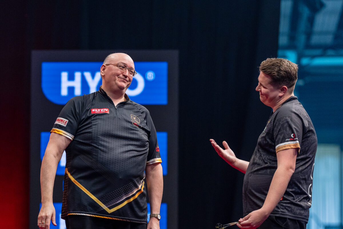 Paul Krohne unterliegt gegen Andrew Gilding mit 3:6