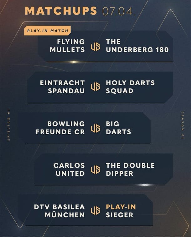 Spielplan 1. Spieltag "The Last Flight"