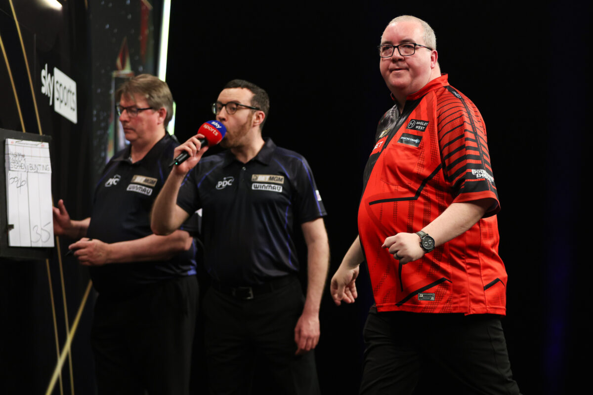Mit seinem zweiten Tagessieg hat sich Stephen Bunting noch auf Platz 5 geschoben