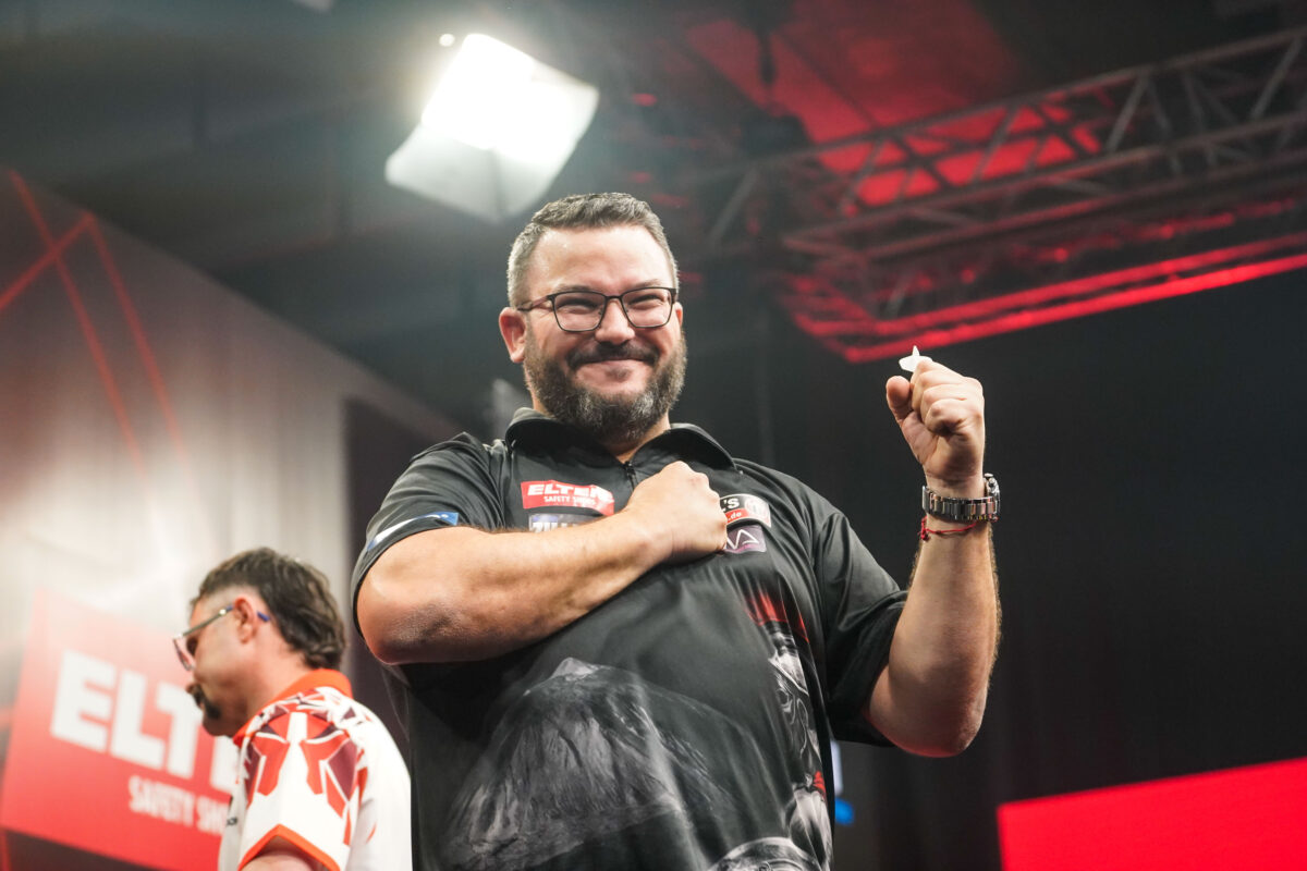 Cristo Reyes sorgte gegen Damon Heta f&uuml;r einen 9-Darter