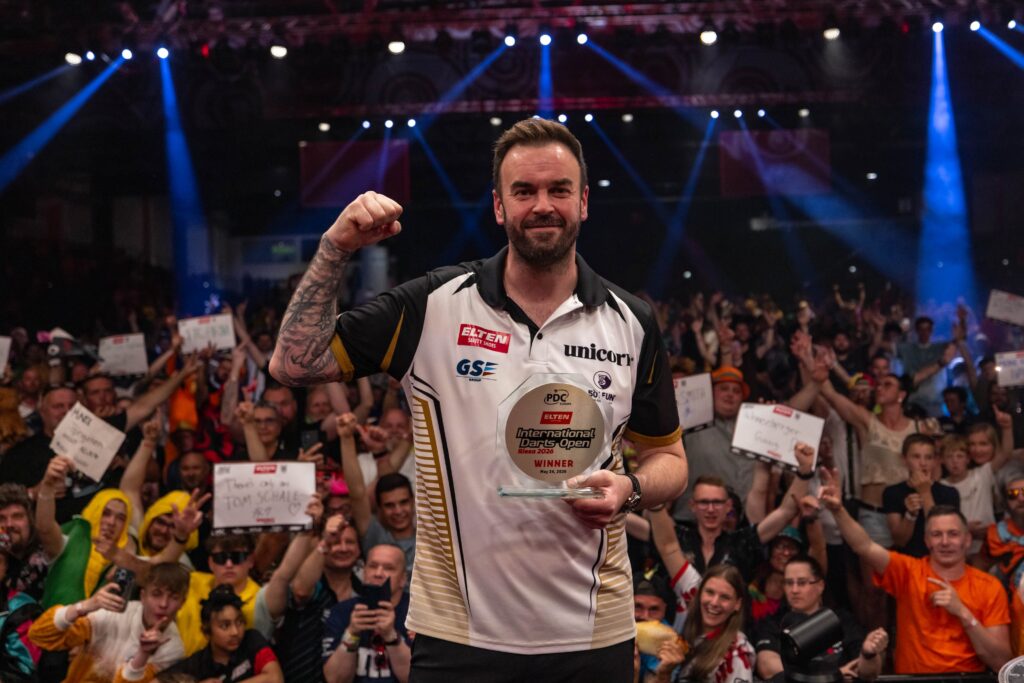 Ross Smith gewann bei den International Darts Open in Riesa seinen ersten European Tour Titel