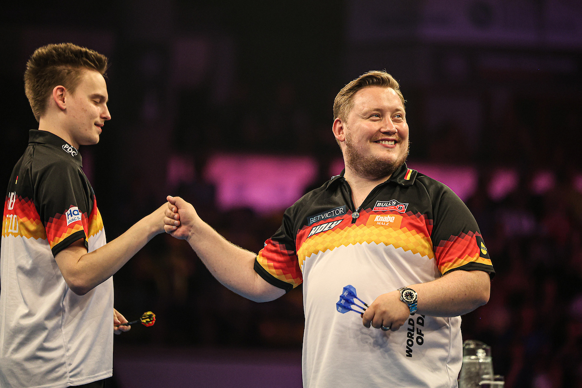 Ricardo Pietreczko und Martin Schindler bilden auch 2026 das deutsche Duo beim World Cup of Darts