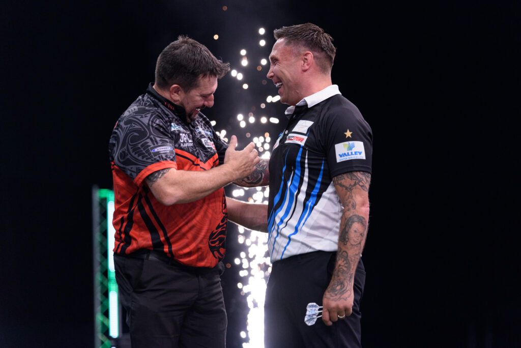 Die Stimmung zwischen Jonny Clayton und Gerwyn Price war gut
