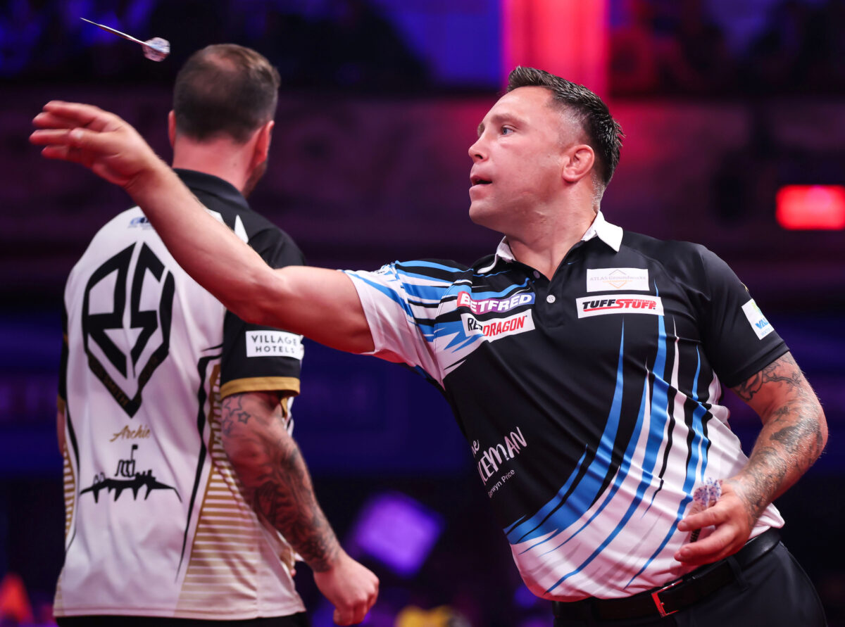 Gerwyn Pruce und Ross Smith beim World Matchplay 2026