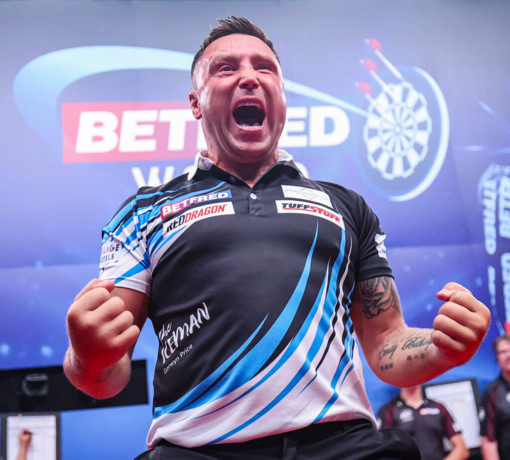 Gerwyn Pruce und Ross Smith beim World Matchplay 2026