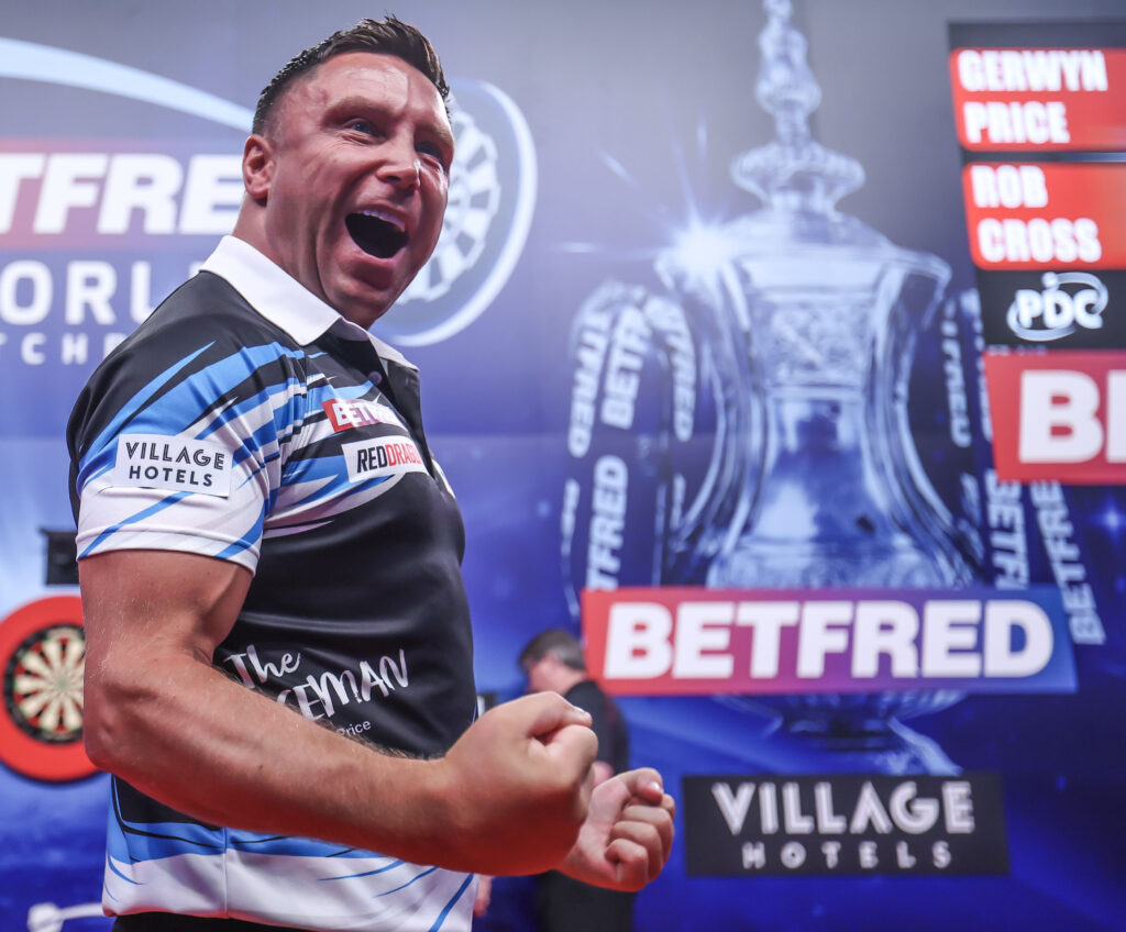 Ein Zwischenspurt von sechs Legs in Serie brachte Gerwyn Price den Sieg gegen Rob Cross ein