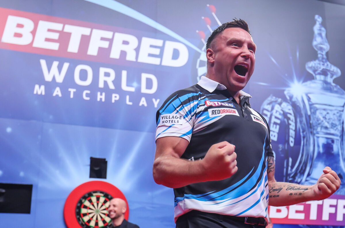 Gerwyn Price steht zum zweiten Mal nach 2022 im Finale des World Matchplay.