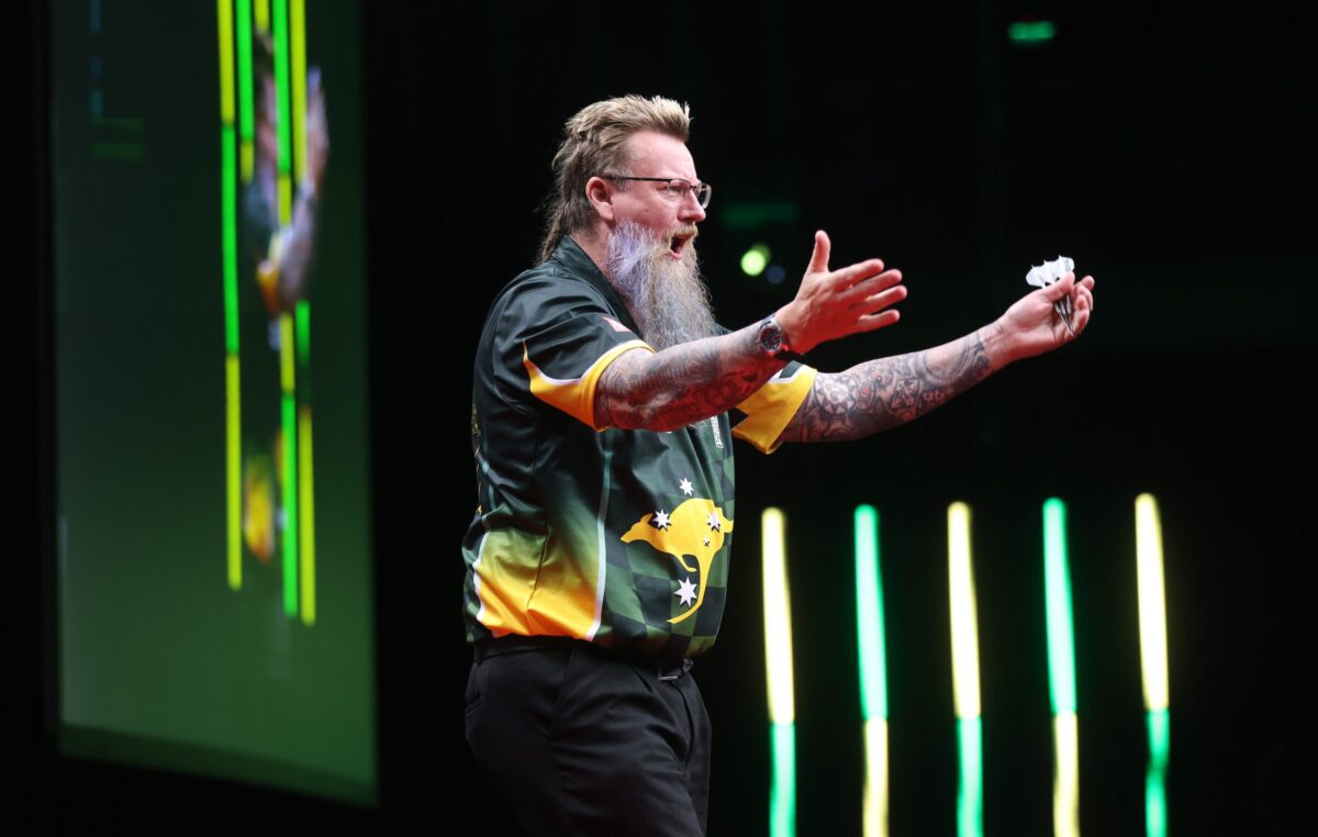 Einmal mehr vertritt Simon Whitlock die australischen Farben bei der World Series