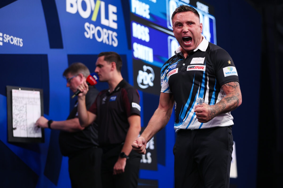 Gerwyn Price zieht souverän ins Viertelfinale des World Grand Prix ein