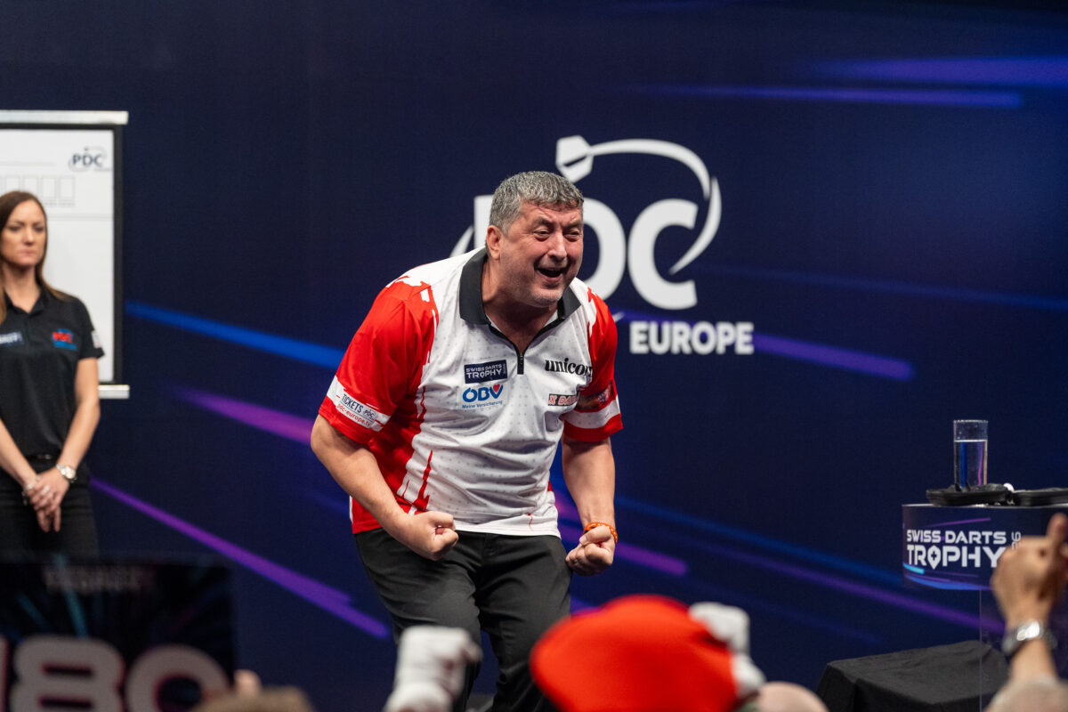 Mensur Suljovic steht erstmals seit den Austrian Darts Open 2023 in einem Viertelfinale auf der European Tour.